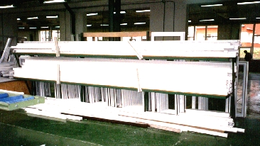 Regał magazynowy profili